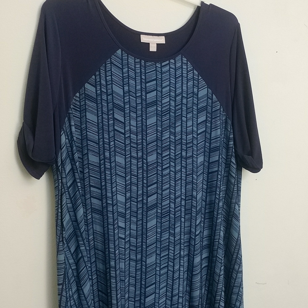 Woman Within Dress Blue